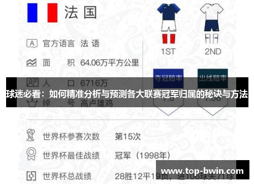 球迷必看：如何精准分析与预测各大联赛冠军归属的秘诀与方法