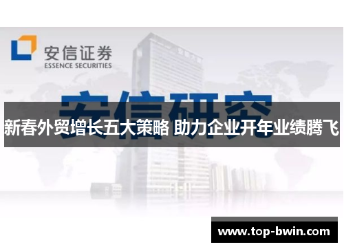 新春外贸增长五大策略 助力企业开年业绩腾飞